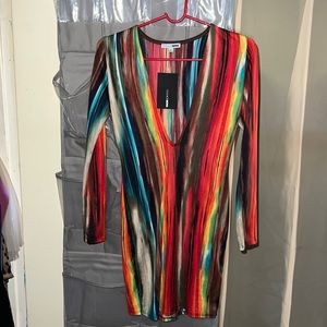 Multi color dress fashionnova